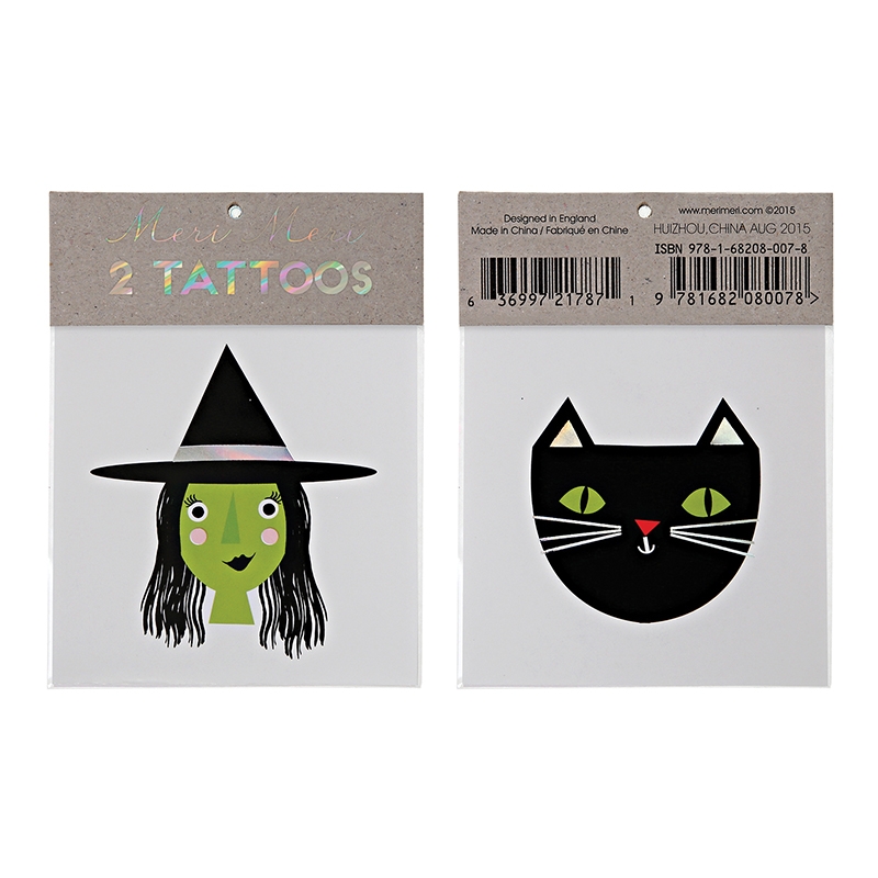 tatuaggi-halloween-strega-e-gatto-nero